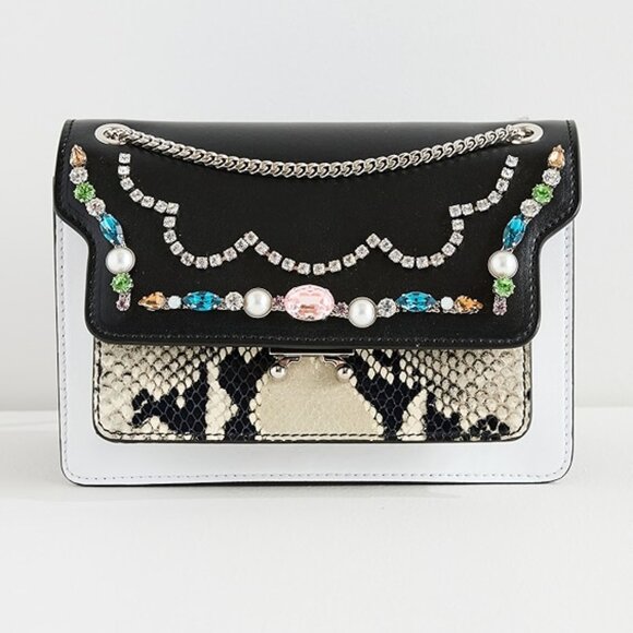 NEW Marni Trunk Envelope Beaded Shoulder Bag - Picture 1 of 16